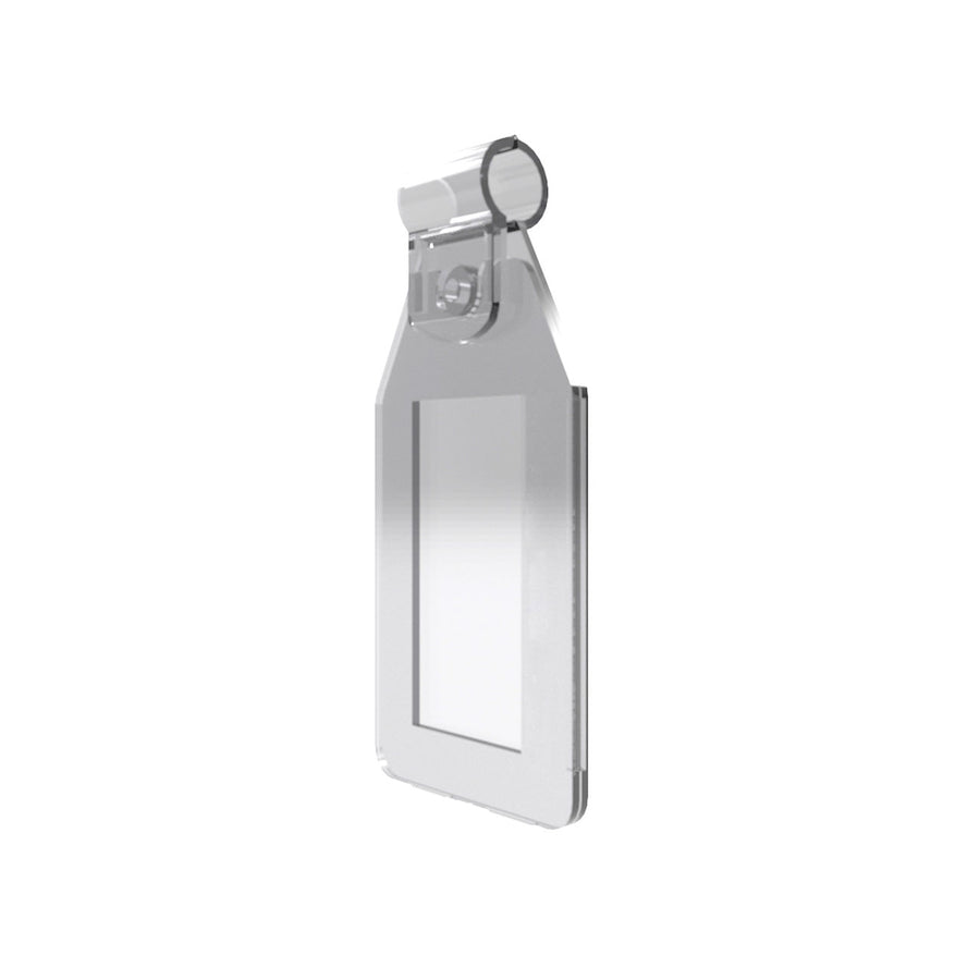 ecoPlastic Swing Tag Holder for Euro Hooks SNAP SHUT - 25 x 38mm