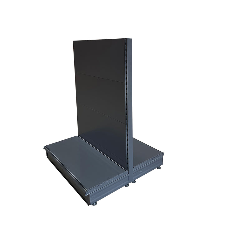 Dark Grey K50 Shelving Gondola - 47cm deep base with plain back panels