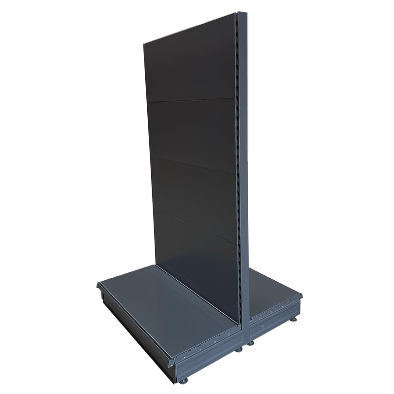 K50 Starter Gondola Bay - Dark Grey - 1.8m high, plain back, 30cm deep base