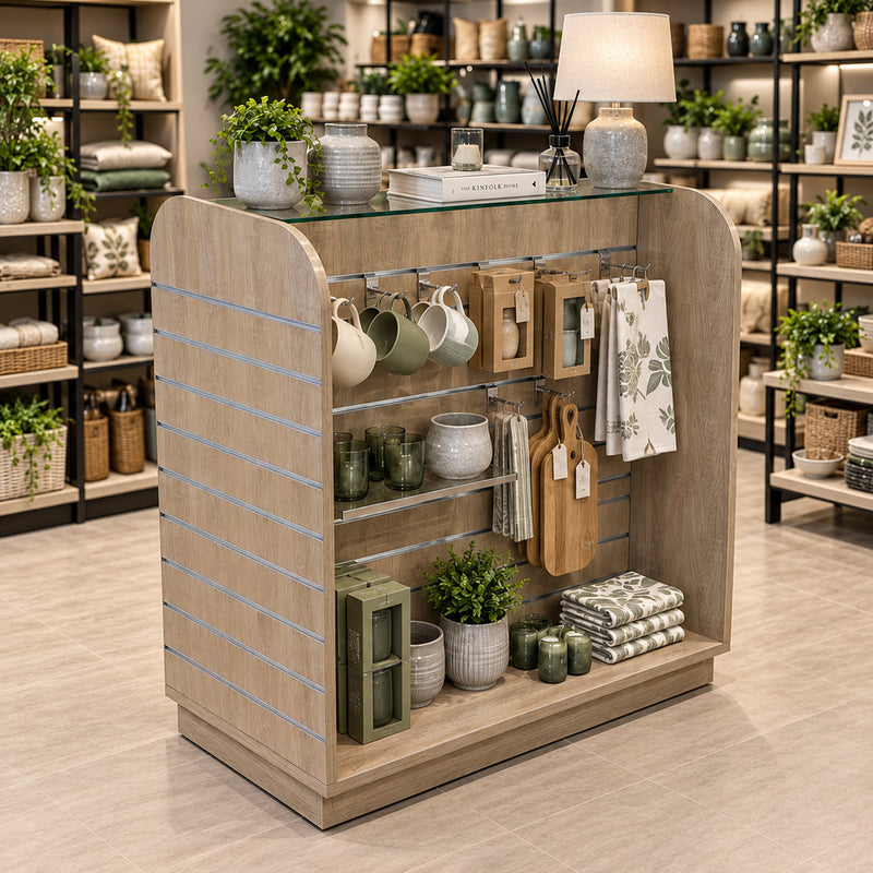 Premium Slatwall H Gondola - 124 x 70cm wide