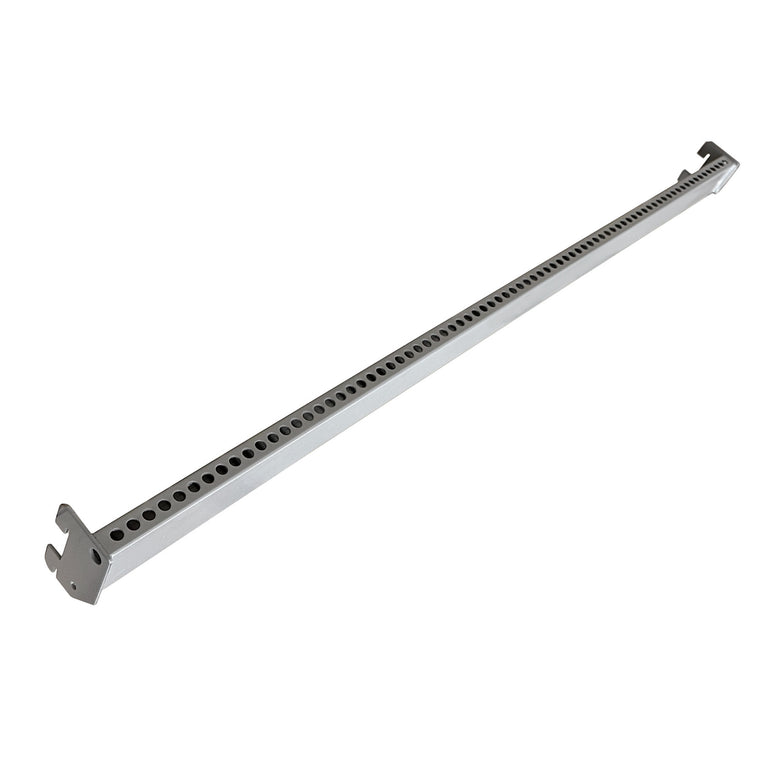 K50 Perforated Rectangular Rear Support Bar - Silver Grey - 100cm