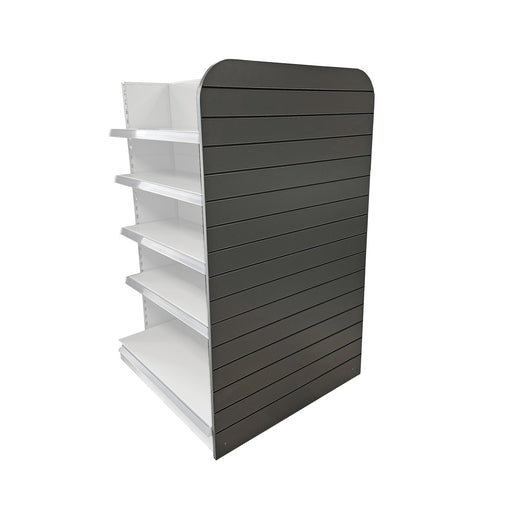 Graphite Grey Slatwall Gondola End Panel