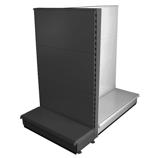 Gondola Promo End - with plain back panels, 47cm deep base.