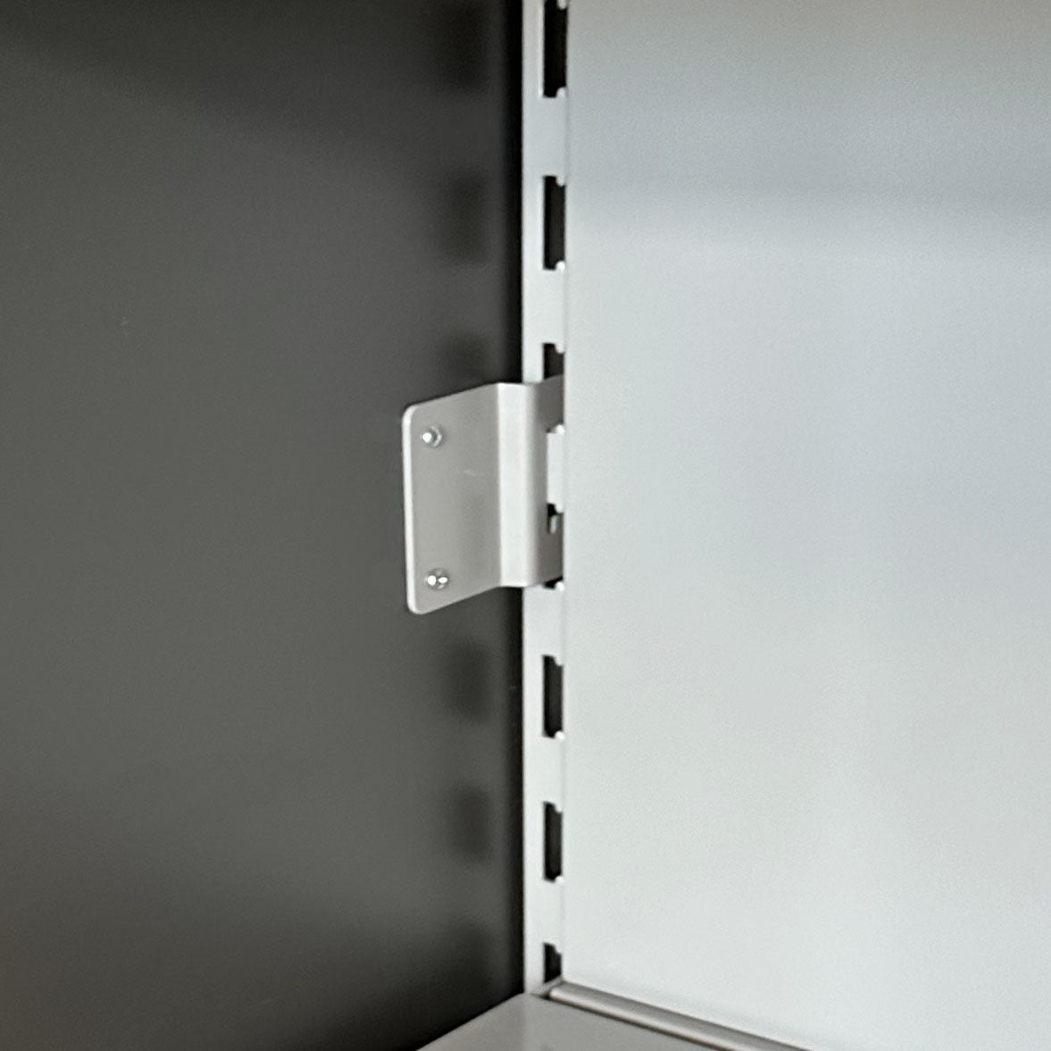 Universal End Panel Fixing Bracket - Silver Grey