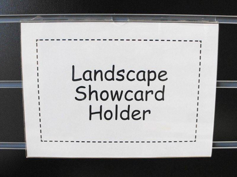 Landscape A4 Sign holder for slatwall