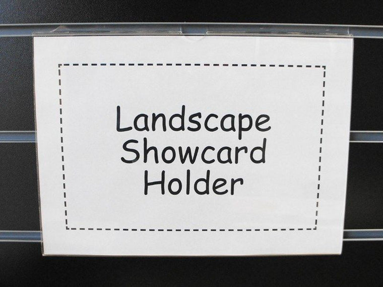 Landscape A4 Sign holder for slatwall