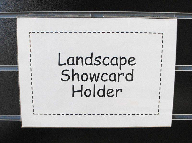 Landscape A4 Sign holder for slatwall