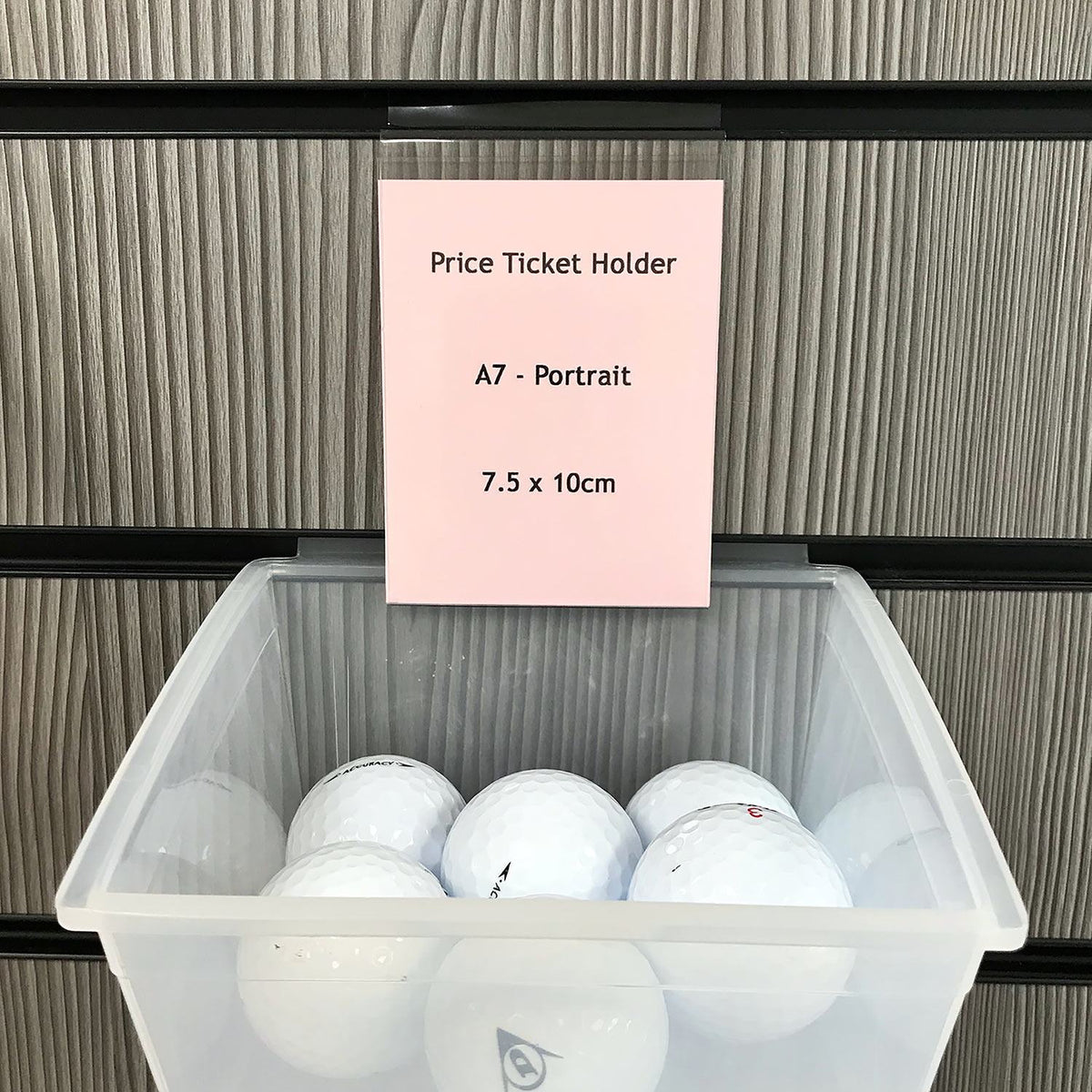 Price Ticket Holder for Slatwall - A7 Portrait