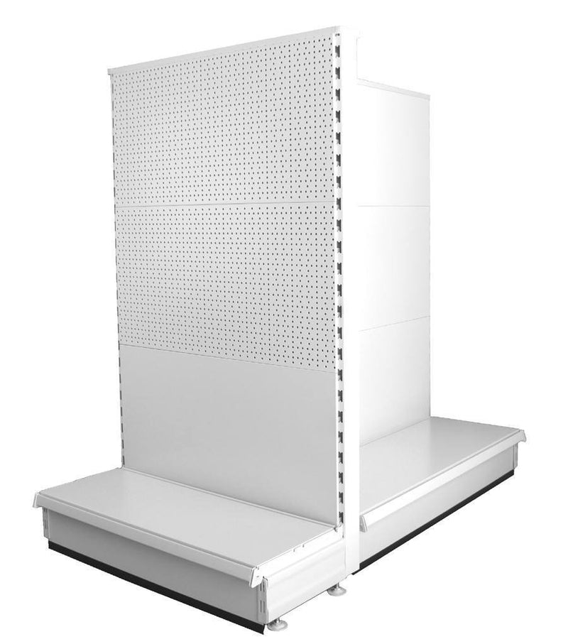 Gondola End Unit, peg panels and plain panels