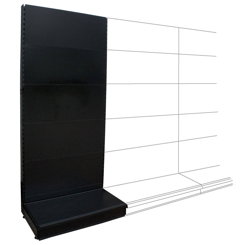 Add-on Wall Bay Black - 1.0m with 30cm base