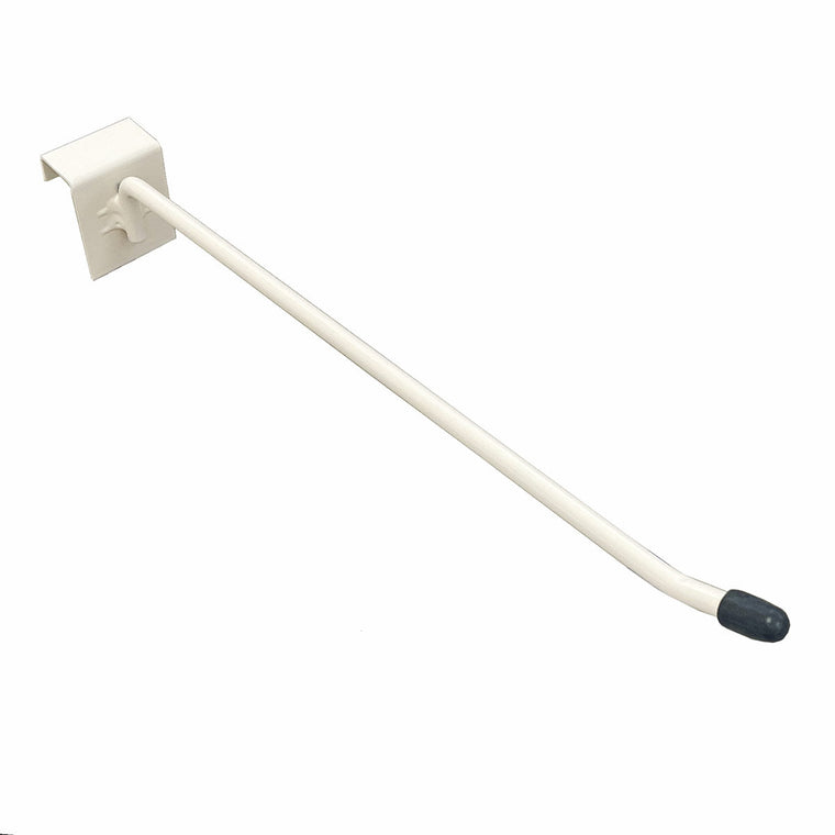 Standard Duty Single Prong Saddle Hook for 50 x 20 RSB, 25cm - Jura White