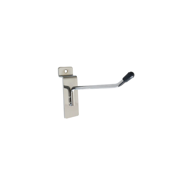 Single prong slatwall hook 10cm chrome