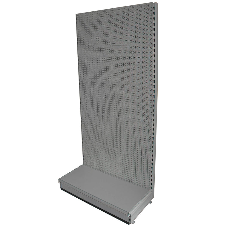 K50 Starter Wall Bay - All Peg Panels, 37cm deep base, Silver