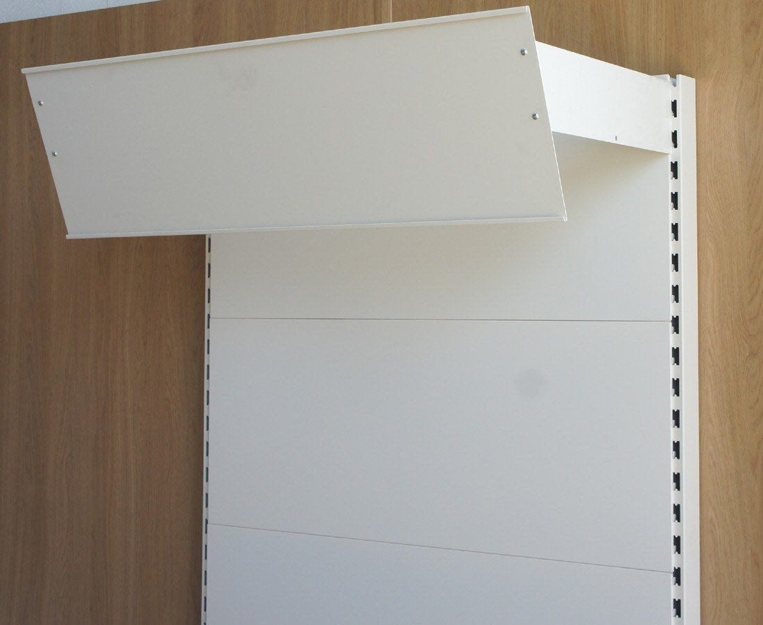 Angled Graphic Header Frame - 1.0m - Jura White