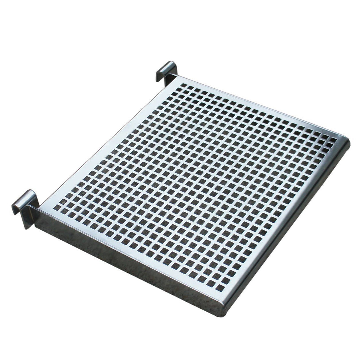 Perforated Chrome Shelf 40 x 30cm, for 30x15 Oval Back Bar