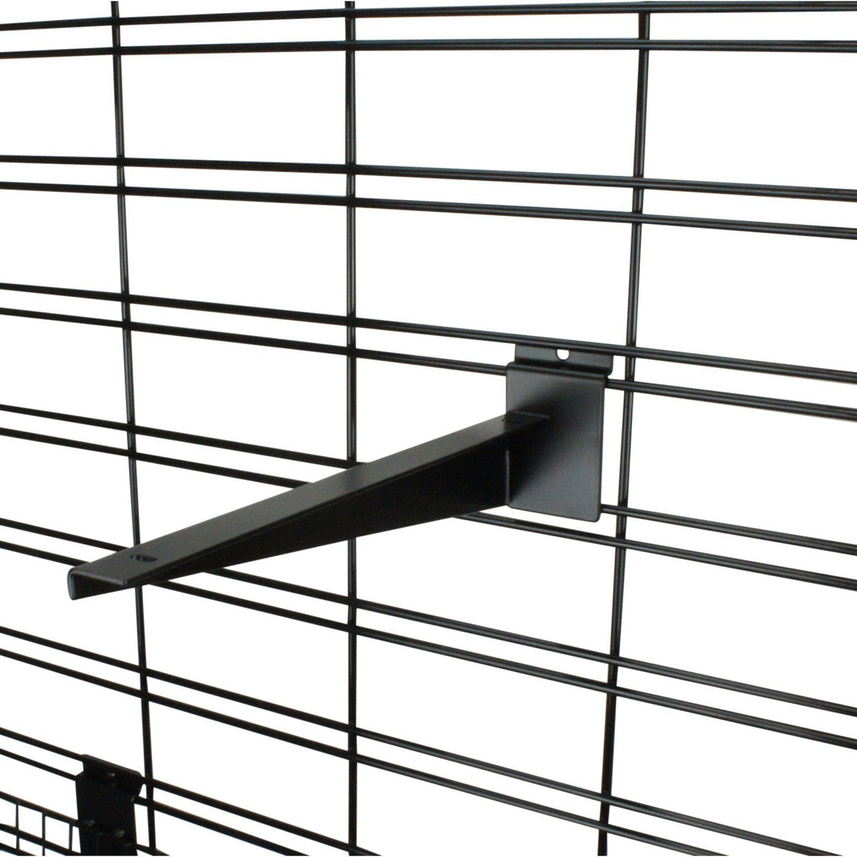 Wood Shelf Bracket for Slatwall - Black