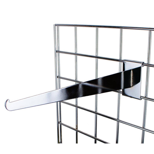 Blade style shelf bracket for grid panels