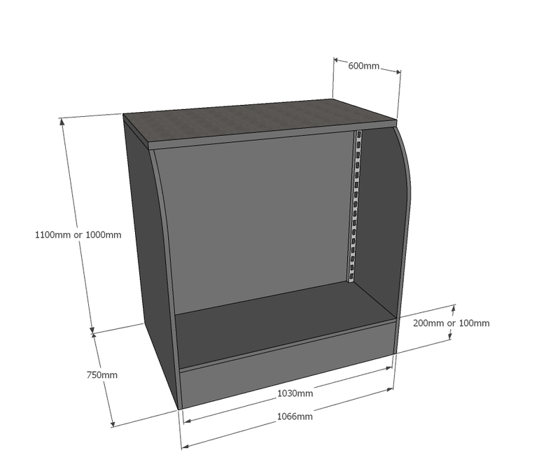 Shelved Impulse Counter - 1.0m
