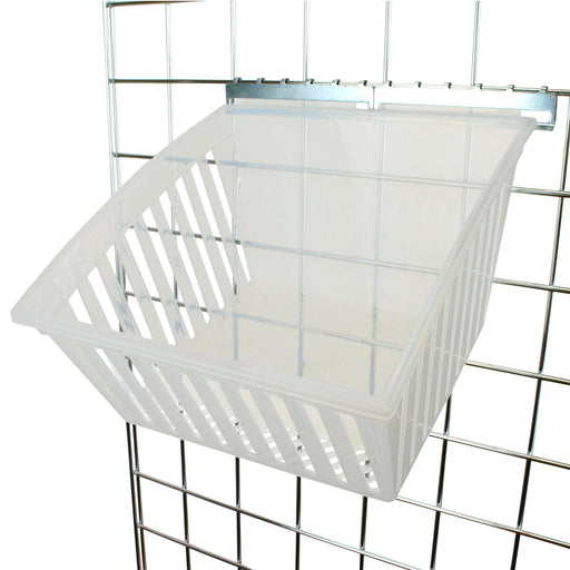 Cratebox display bin for gridwall panels