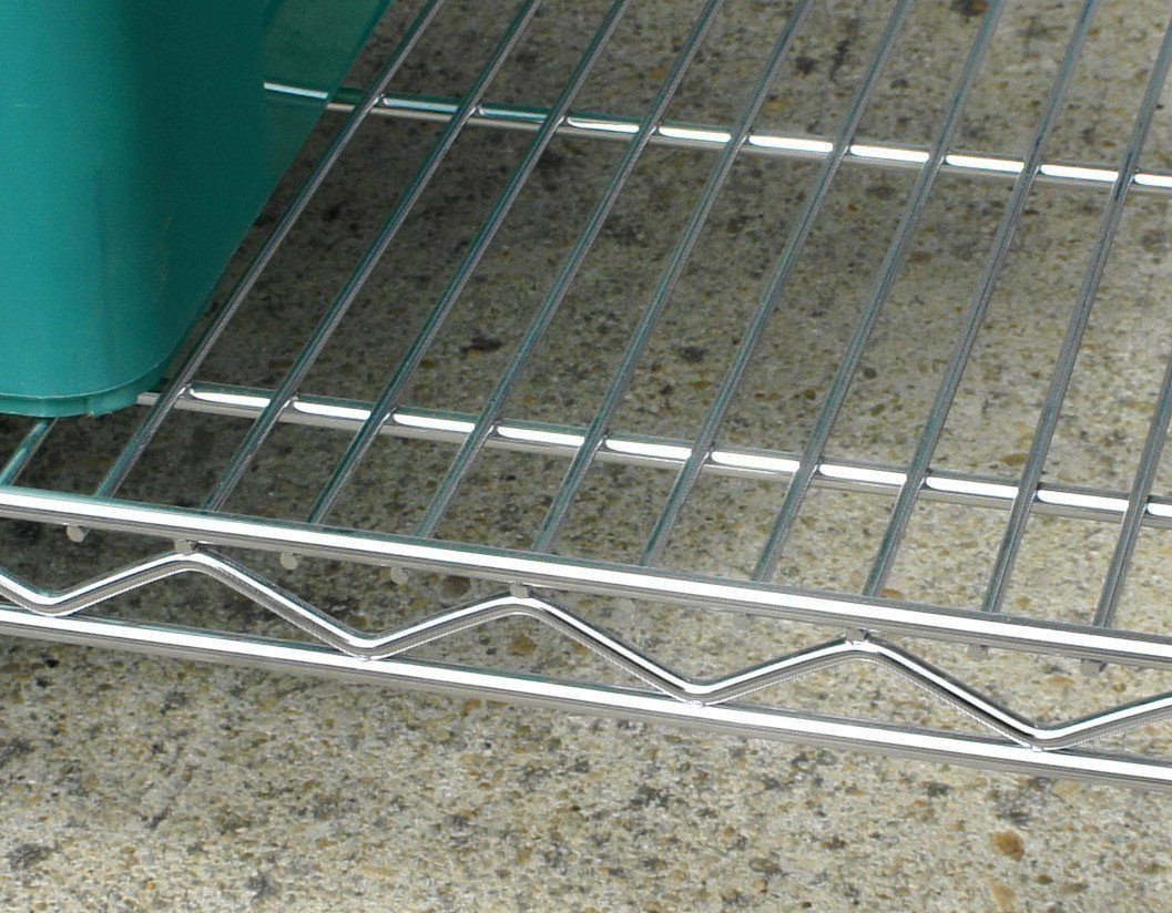 Rectangular Chrome Wire Shelves - 91.5 x 46cm (36 x 18in)
