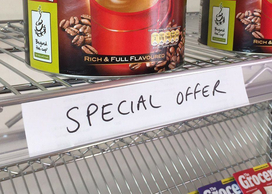 EPOS Price Strip for Chrome Wire Shelving - to suit 91.5cm shelves