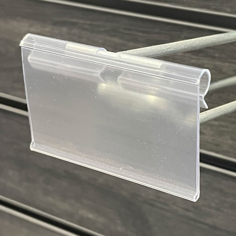 75mm wide price ticket holder for hooks