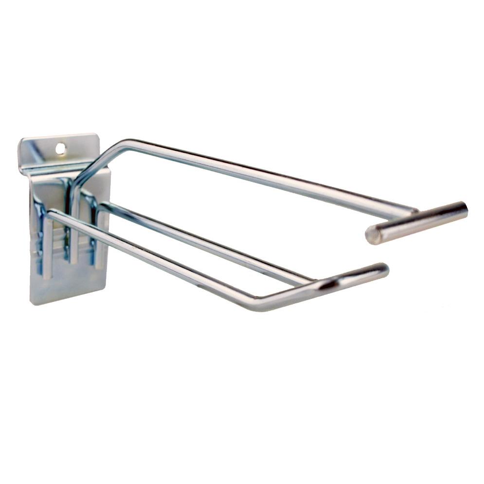 euro slat hook with overhead price arm