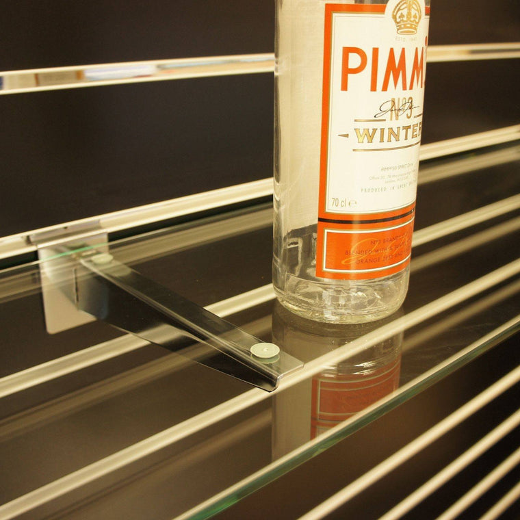Toughened Glass Shelves - 119 x 25cm - 2 pack