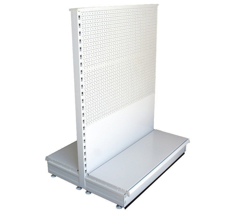 Gondola with peg and plain back panels