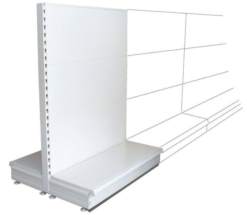 K50 Add-on Gondola Bay - 1.3m high, plain back, 30cm deep base