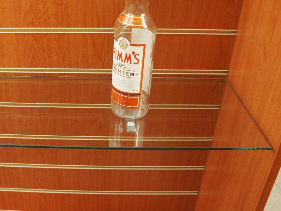Toughened Glass Shelves - 119 x 25cm - 2 pack