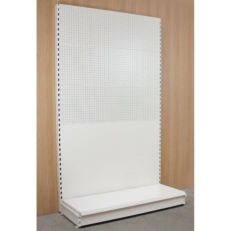 K50 Starter Wall Bay - Mixed Peg/Plain Back Panels, 37cm deep base
