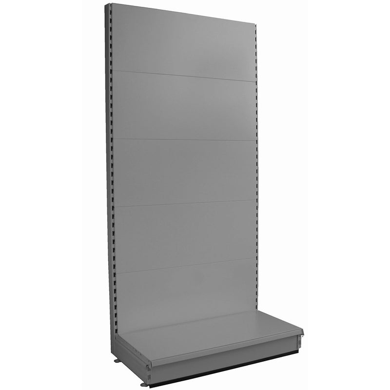 K50 Shop Shelving Wall Bay with 37cm base, Silver