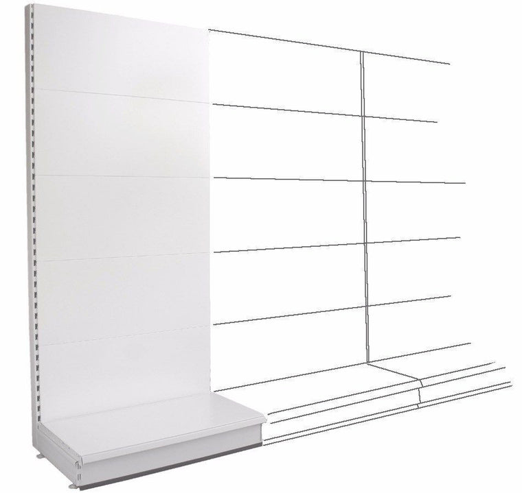 K50 Add-on Wall Bay - Plain Back Panels, 30cm deep base