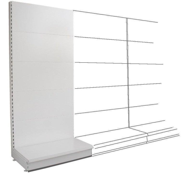 K50 Add-on Wall Bay - Plain Back Panels, 47cm deep base
