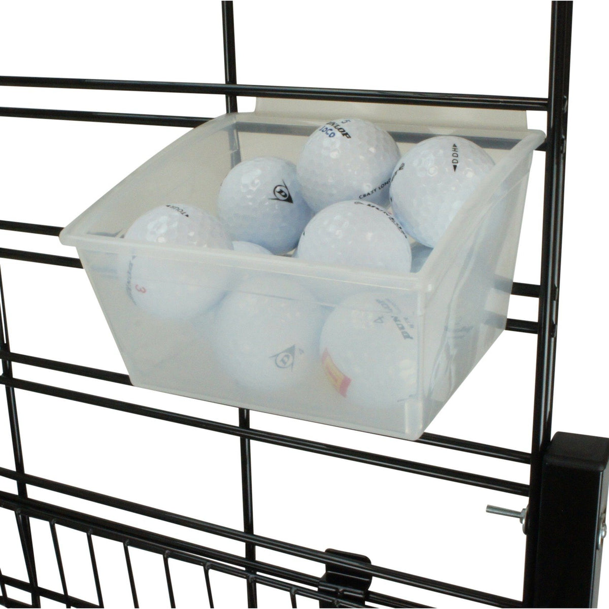 Standard POPBox fits slatwall and slatgrid system