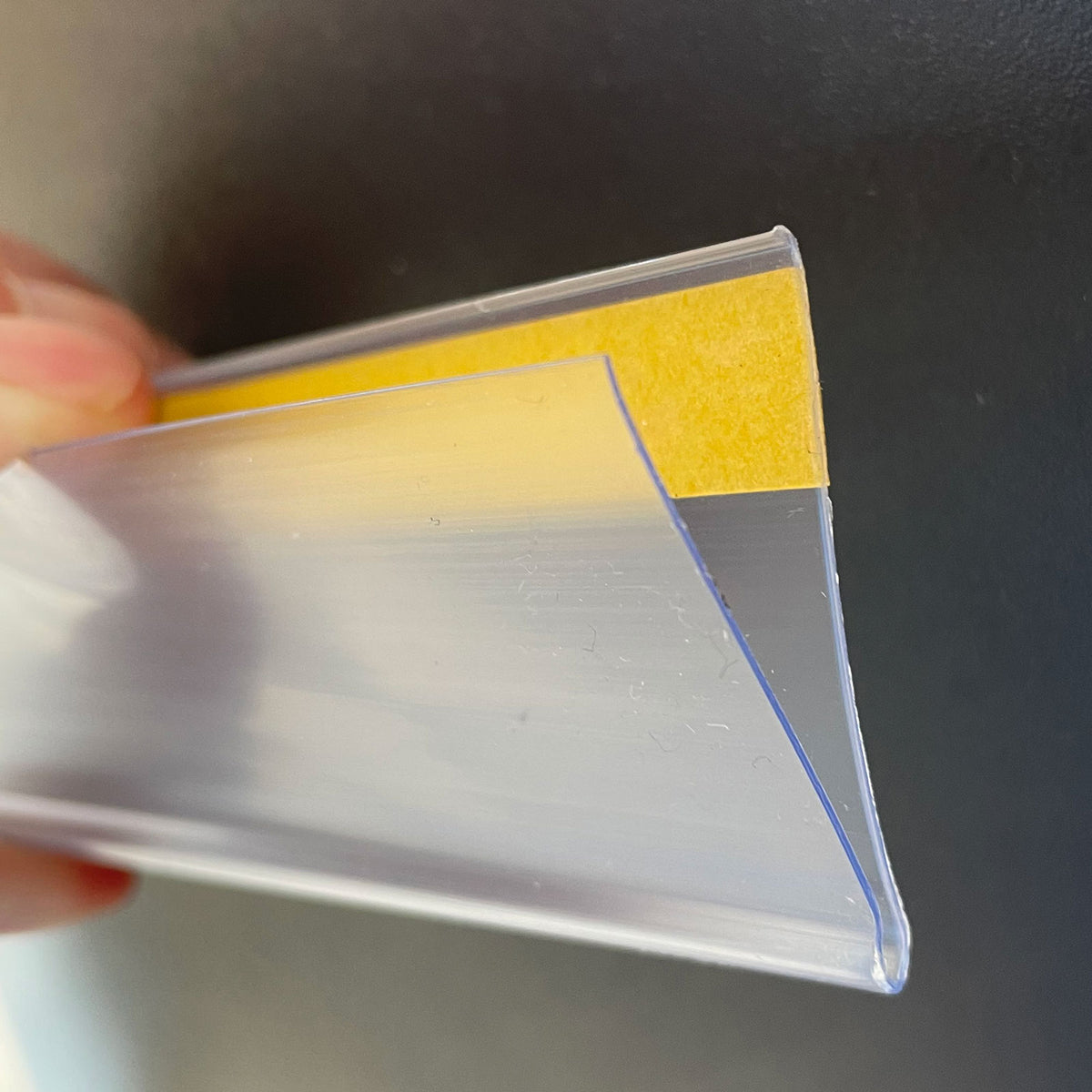 Self-adhesive POS Shelf Edge Strip, 124cm, Clear
