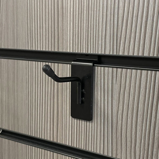 5cm Black Slatwall Hook Single Prong