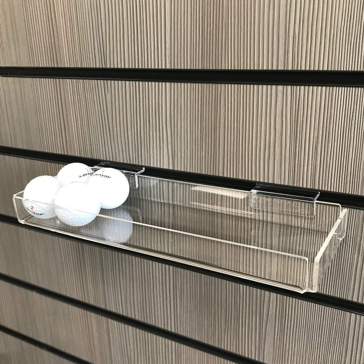 Small Acrylic Sundries Tray for Slatwall - 30 x 10cm
