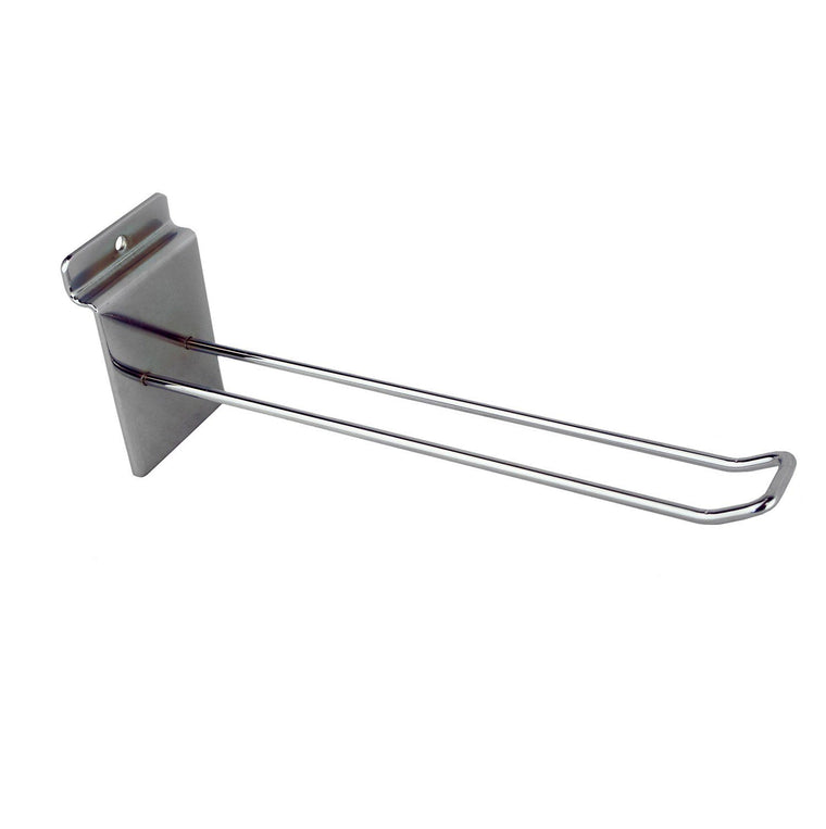 Euro loop slatwall hook chrome 20cm long