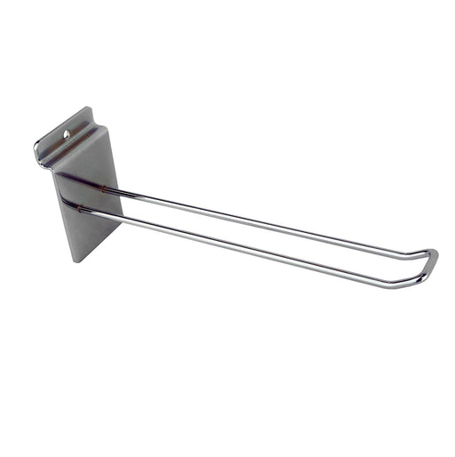 Euro loop slatwall hook chrome 20cm long