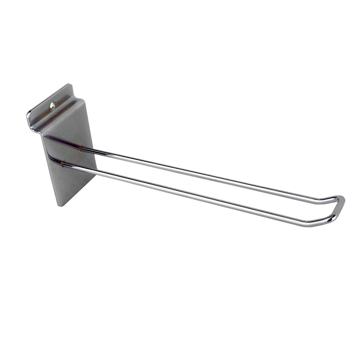 Euro loop slatwall hook chrome 20cm long