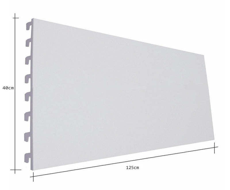 K50 Back Panels, Plain, Jura White - 125cm wide