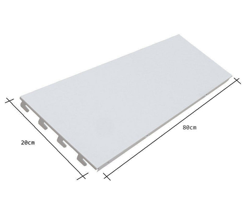 K50 Back Panels, Plain, Jura White - 80cm wide