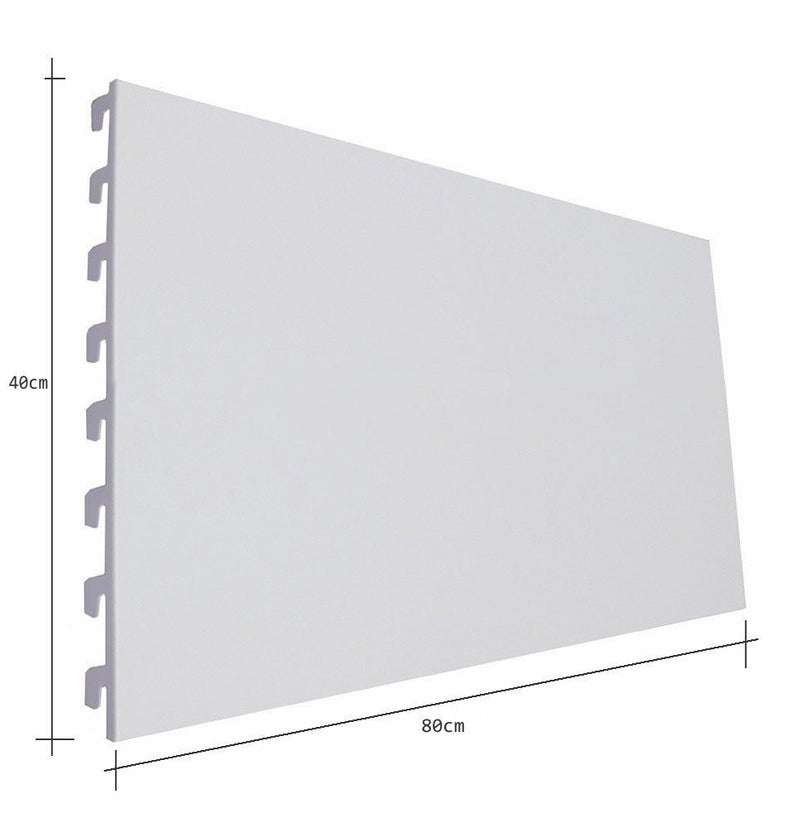 K50 Back Panels, Plain, Jura White - 80cm wide