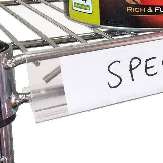 EPOS Price Strip for Chrome Wire Shelving - to suit 91.5cm shelves