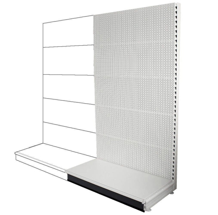 K50 Add-on Wall Bay - All Peg Panels, 37cm deep base